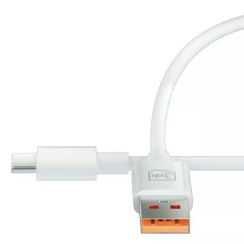 3MK Hyper Cable USB-A to USB-C 5A 60W 1.2m White