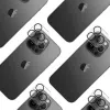 3MK Lens Pro Full Cover Tempered Glass Camera Lens Protector for iPhone 14 Pro / 14 Pro Max with Aluminum Frame and Mounting Frame (1 Piece, Black)