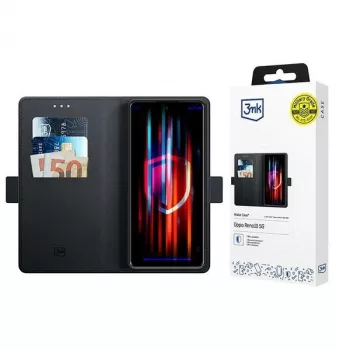3MK Wallet Case for Oppo Reno10 5G, Black