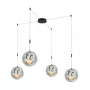 40W LED Pendant Light 2000lm Natural White 4000K Black Aluminum 400mm