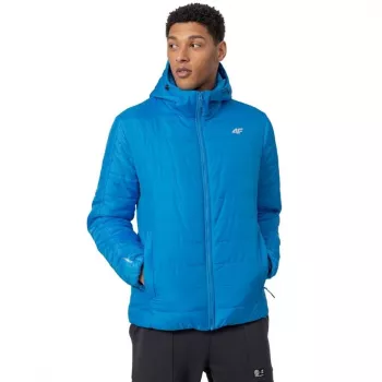 4F Men's Dark Blue Quilted Synthetic Down Jacket H4Z22 KUMP006 33S