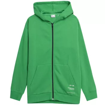 4F Men's Deep Green Crew Neck Sweatshirt SS23 Regular Fit Size S