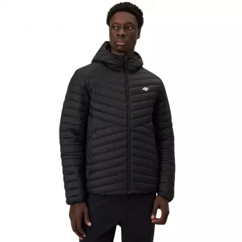 4F Men's M0852 Deep Black Spring/Summer Jacket with DWR Coating, Size L