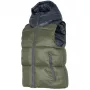 4F Women's Khaki Quilted Vest H4Z22 KUDP004 43S Size S
