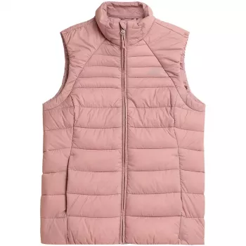 4F Women's Quilted Vest Light Pink H4Z21 KUDP001 56S Size S
