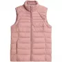 4F Women's Quilted Vest Light Pink H4Z21 KUDP001 56S Size S