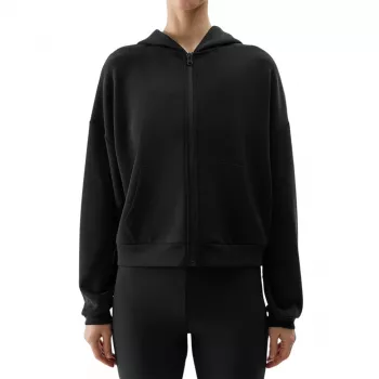 4F Women's Sweatshirt F1002 Deep Black Size L