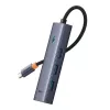 5-in-1 Hub Baseus UltraJoy Series USB-C to HDMI 4K@30Hz + 3x USB 3.0 + 1x PD (Grey)