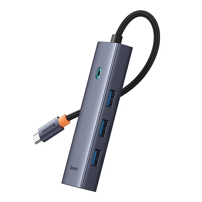 5-in-1 Hub Baseus UltraJoy Series USB-C to HDMI 4K@30Hz + 3x USB 3.0 + 1x PD (Grey)