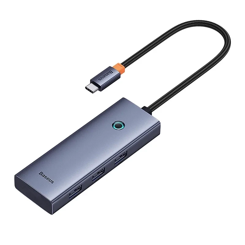 5-in-1 Hub Baseus UltraJoy Series USB-C to HDMI 4K@30Hz + 3x USB 3.0 + 1x PD (Grey)