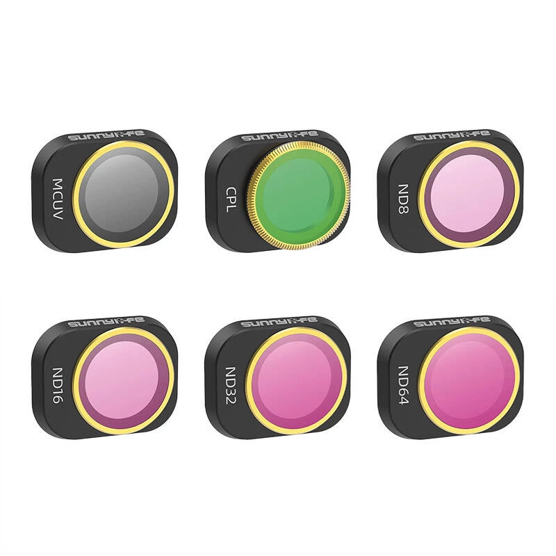 6 Lens Filters MCUV, CPL, ND8/16/32/64 Sunnylife for DJI Mini 4 Pro
