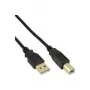 Microconnect USBAB3G USB cable USB 2.0 3 m USB A USB B Black