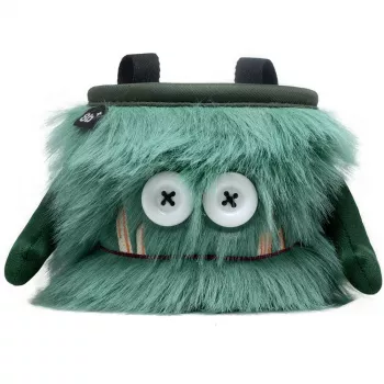 8B+ Flint Monster Chalk Bag for Climbing and Bouldering – Grey Blue Green