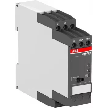 ABB CM-ENS.13S Level Monitoring Relay, 24-240 V AC/DC, 1 Changeover Contact, DIN Rail 1SVR730850R2100