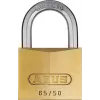 ABUS 65/50 KD Padlock - Solid Brass Body, Hardened Steel Shackle, Keyed Different