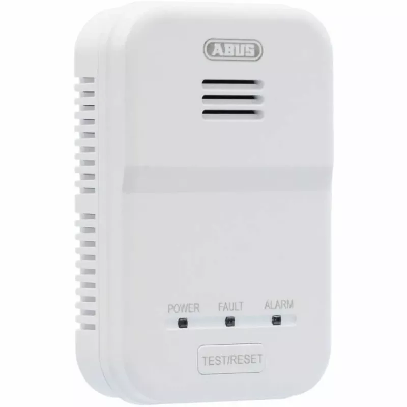 ABUS GWM100ME Natural Gas Detector – Methane Alarm, 85 dB Siren, Relay Output, 230V Wall-Mount