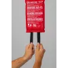 ABUS LD1118 Fire Blanket 100 x 100 cm Fiberglass Red DIN EN 1869:2001 86672