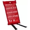 ABUS LD1118 Fire Blanket 100 x 100 cm Fiberglass Red DIN EN 1869:2001 86672