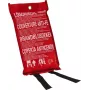 ABUS LD1118 Fire Blanket 100 x 100 cm Fiberglass Red DIN EN 1869:2001 86672