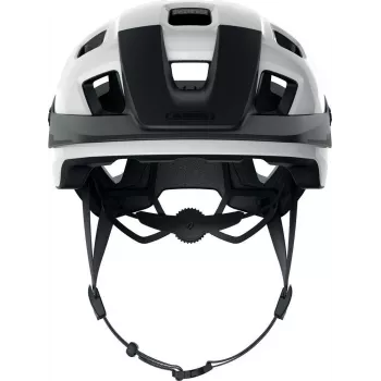 ABUS MoTrip Cycling Helmet with Fixed Visor - Velvet Black, Size M (52-57 cm)
