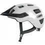 ABUS MoTrip Cycling Helmet with Fixed Visor - Velvet Black, Size M (52-57 cm)