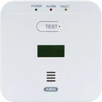 ABUS Security-Center COWM510 Carbon Monoxide Detector with LCD Display – White (EN 50291-1)