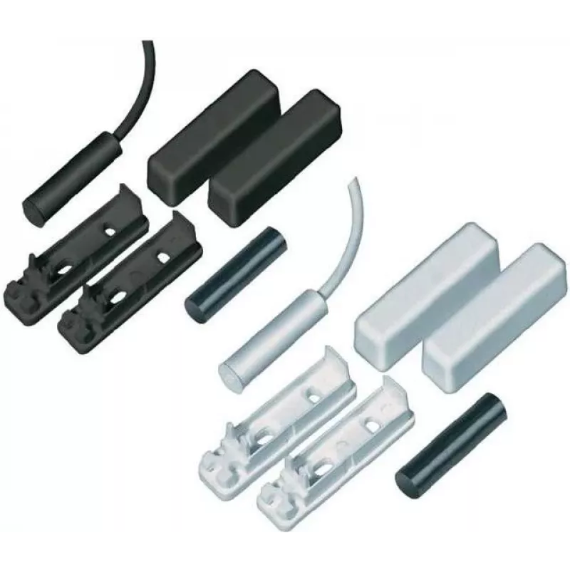 ABUS Security-Center MK2000W Wired Magnetic Contact Sensor for Doors and Windows, 5m Cable, White