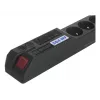 ACAR 504WF EMI/RFI Surge Protector Power Strip, 5 Schuko Outlets, 3m Cable, Black