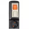 Acar S8 PRO 1.5m Surge Protection Strip - 8 Schuko Outlets, Black