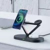 ACEFAST 15W Qi Wireless Charger for iPhone with MagSafe, Apple Watch and Apple AirPods Stand Holder Magnetic Holder Black