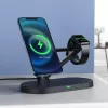 ACEFAST 15W Qi Wireless Charger for iPhone with MagSafe, Apple Watch and Apple AirPods Stand Holder Magnetic Holder Black