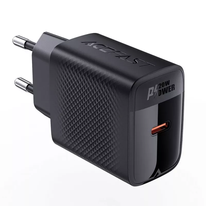 ACEFAST A82 GaN USB-C PD 20W Wall Charger - Black