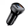ACEFAST Car Charger 66W USB Type C / USB, PPS, Power Delivery, Quick Charge 4.0, AFC, FCP Black (B4 black)
