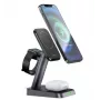 ACEFAST E3 Desktop Three-in-One Wireless Charging Stand Black