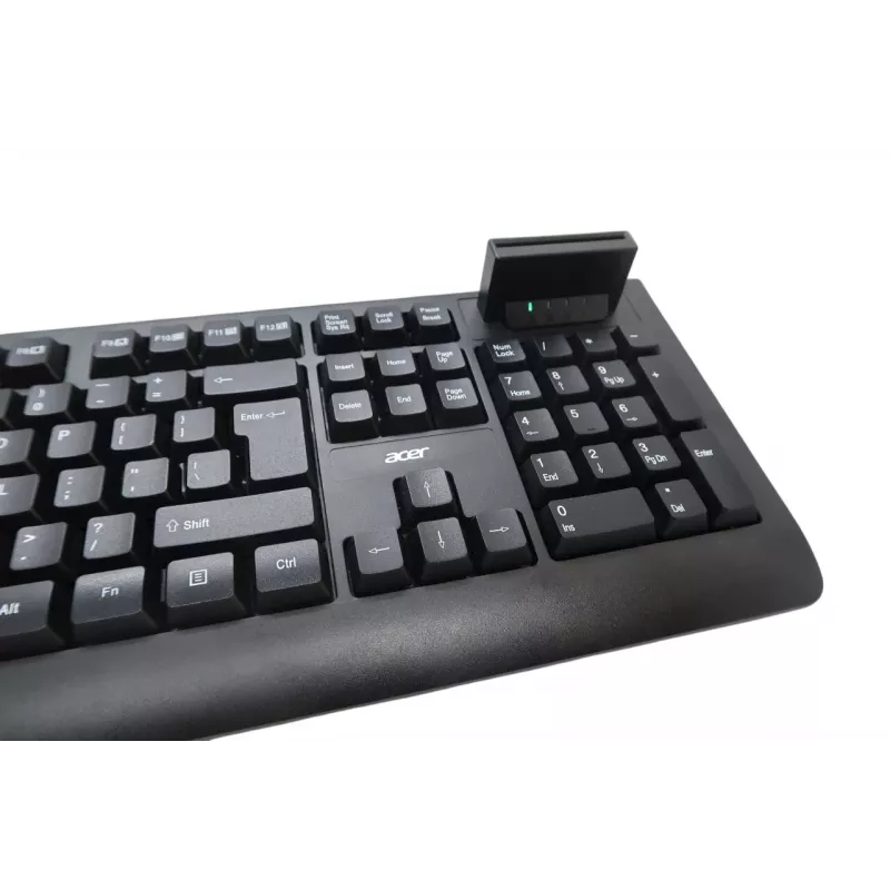 Acer AKW320 Wired Keyboard with Smart Card Reader, US International Layout, Black