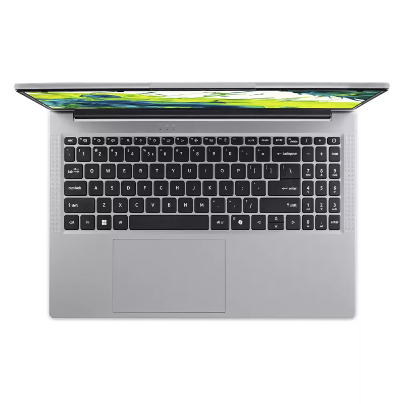 Acer Aspire Lite 15 AL15-54P-55WH Laptop, 15.6 inch Full HD, Intel Core Ultra 5 115U, 16 GB LPDDR5X, 512 GB SSD, Intel UHD Graphics, Windows 11 Home, US International Keyboard, Light Silver, 24 Months Warranty