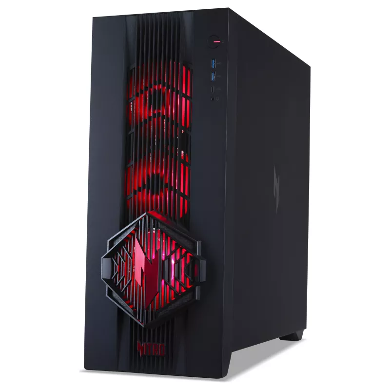 Acer Nitro 70 N70X3D-100 Gaming Desktop PC - AMD Ryzen 7 9800X3D, 32GB DDR5, 2TB NVMe SSD, NVIDIA GeForce RTX 5080, Windows 11 Home, Black