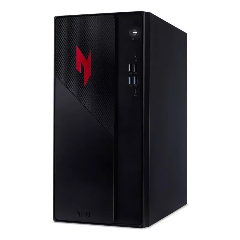 Acer Nitro N20-101 Gaming Desktop PC, Intel Core i5-13400F, 32GB DDR4, 1TB NVMe SSD, NVIDIA GeForce RTX 3050, Windows 11 Home, Black with Red Accents