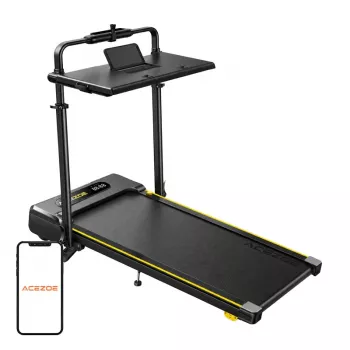 ACEZOE P20 Foldable Electric Treadmill (Black/Yellow) – 2.5 HP, 14 km/h