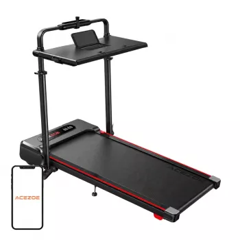 ACEZOE P20 Folding Electric Treadmill - 2.5 HP Motor, 12 km/h, LED Display, Red