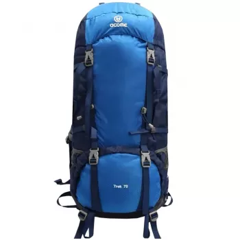 Acome Trek 70L Hiking Backpack Blue