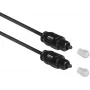 ACT 1.2m SPDIF TOSlink Optical Audio Cable Male to Male, Black, Zip Bag AC3690