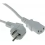 ACT AK5402 Power Cable White 1m CEE 7/7 to IEC C13