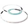 ACT RL2401 10m 4x LC to 4x LC LSZH OM3 Aqua Fibre Optic Patch Cable