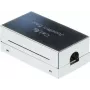 ACT SD6520 Cat6a Silver Network Wall Outlet, 2-Port RJ45, Fully Shielded, Flush-Mount, 10G Ready