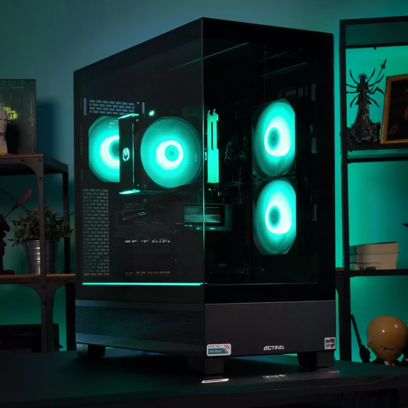 ACTINA PC AMD Ryzen 5 5600X 32 GB DDR4-SDRAM 1 TB SSD NVIDIA GeForce RTX 5060 Midi Tower Black