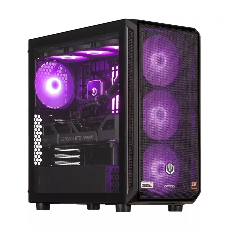 ACTINA PC AMD Ryzen 9 9900X 32 GB DDR5-SDRAM 2 TB SSD NVIDIA GeForce RTX 5080 Windows 11 Home Midi Tower Black