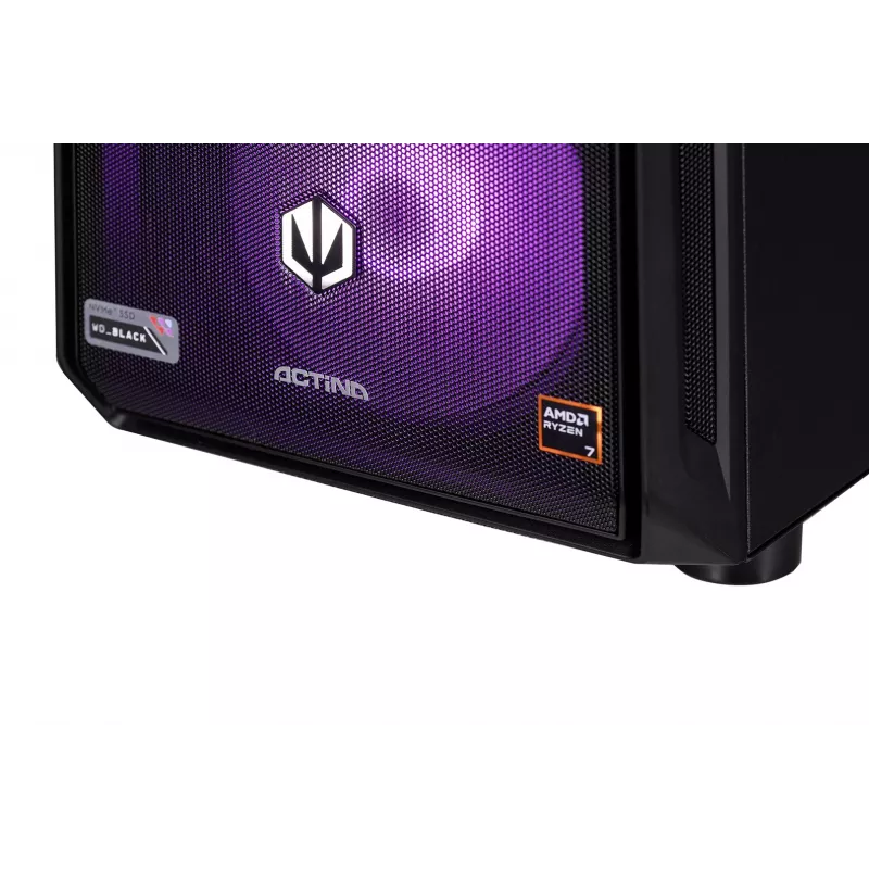 ACTINA PC AMD Ryzen 9 9900X 32 GB DDR5-SDRAM 2 TB SSD NVIDIA GeForce RTX 5080 Windows 11 Home Midi Tower Black