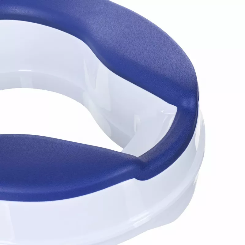 ACTIONMED Raised Toilet Seat with Lid, 10 cm Height Increase, SoftRelief NT500AM
