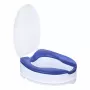 ACTIONMED Raised Toilet Seat with Lid, 10 cm Height Increase, SoftRelief NT500AM